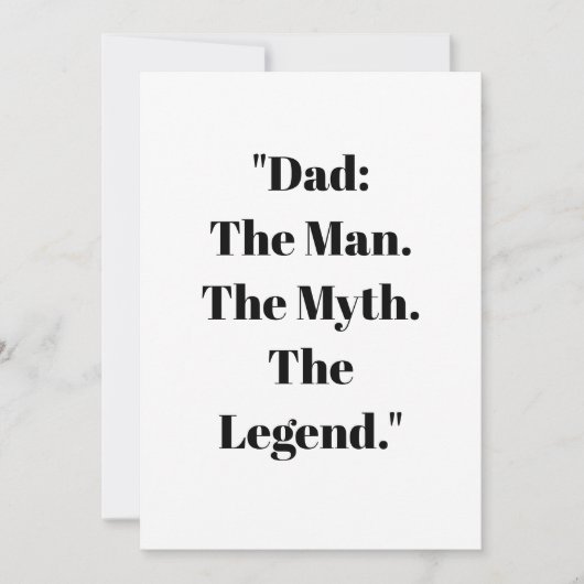 父の日ギフトカード カード (正面)