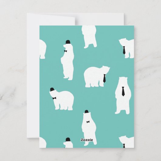 父の日ギフトダディカッコいいポーラーベア シーズンカード (裏面)