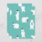 父の日ギフトダディカッコいいポーラーベア シーズンカード (正面/裏面)