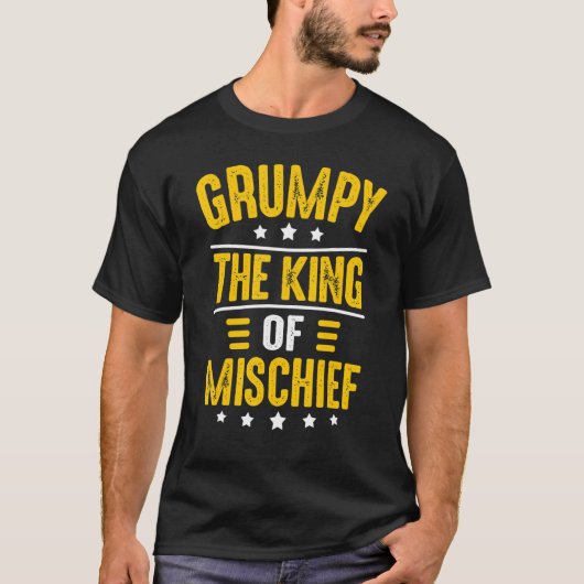 父の日ギフト いたずら王 おやじギャグ メンズTシャツ Tシャツ (正面)