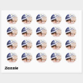 父の日ギフト お父さんへ | カスタム写真と名前 ラウンドシール (シート)