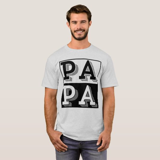 父の日ギフト タイポグラフィ Tシャツ (正面フル)
