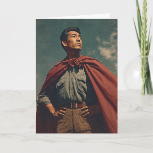 （父の日ギフト）ヒーローダッド カード (正面)