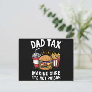 父の日ギフト Dad Tax 毒じゃないかチェック ポストカード