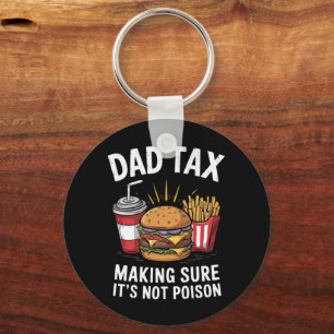 父の日ギフト Dad Tax 毒にならないようにチェック キーホルダー
