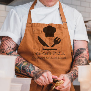 父の日ギフト The Grill パーソナライズ ロングエプロン