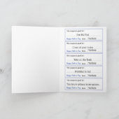 父の日クーポンブラックボーイカード カード (内部)