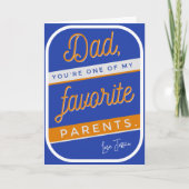 父の日クールカード サンキューカード (正面)