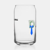 父の日クールパパおもしろいパパ名前をカスタムする ガラス缶 (右)