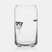 父の日クールパパおもしろいパパ名前をカスタムする ガラス缶 (左)