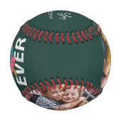 父の日クールポップ・アートの常に子供の写真任意の色 野球ボール (正面)