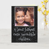 父の日グリッター写真カード カード (黄色い花)