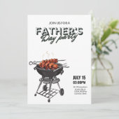 父の日グリルパーティの招待状, BBQパーティー 招待状 (スタンド正面)