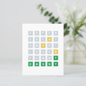 父の日グリーティングカードおもしろいワードルゲームパパ (スタンド正面)