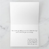 父の日グレイ猫 カード (内部)