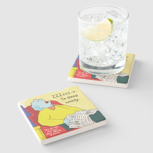 父の日コースターギフトソファースノーラー ストーンコースター (横)