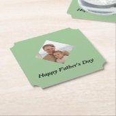 父の日コースターパステルパーソナライズされたギフト ペーパーコースター (アングル)