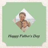 父の日コースターパステルパーソナライズされたギフト ペーパーコースター (正面)