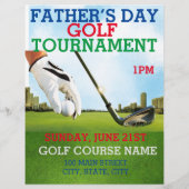 父の日ゴルフトーナメント プロモーションマーケティング チラシ (裏面)