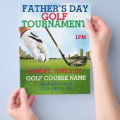 父の日ゴルフトーナメント プロモーションマーケティング チラシ (手)