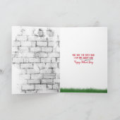 父の日ゴールデンレトリバーTシャツカード カード (内部)