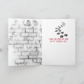 父の日ゴールデンレトリバーTシャツカード カード (内部)