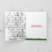 父の日ゴールデンレトリバーTシャツカード カード (内部)