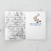 父の日ゴールデンレトリバーTシャツカード カード (内部)