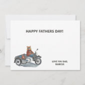 父の日サイドカー付きバイクのクマ (裏面)