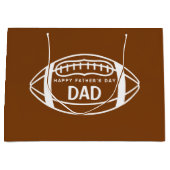 父の日サッカー抱き枕 ラージペーパーバッグ (正面)