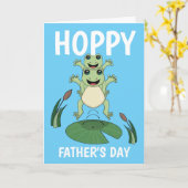 父の日ジャンピングフログカード カード (黄色い花)