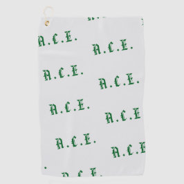 父の日スクランブルゴルフ　お父さん　旧英語モノグラム ゴルフタオル