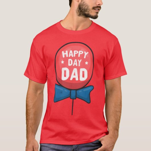 父の日ステッカーの友人 Tシャツ (正面)