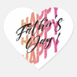 父の日ステッカー ハートシール