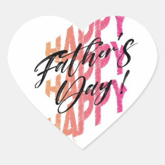 父の日ステッカー ハートシール