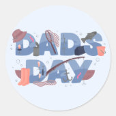 父の日ステッカー ラウンドシール (正面)