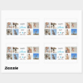 父の日ステッカー | 写真パーソナライズされた 長方形シール (シート)