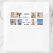 父の日ステッカー | 写真パーソナライズされた 長方形シール (バッグ)