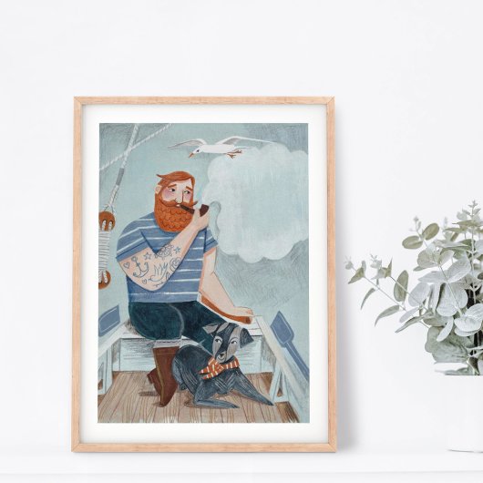 父の日スーパーヒーローのセーラーポスター ポスター