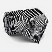 父の日ゼブラストライプの模様ネックタイ ネクタイ (ロール)