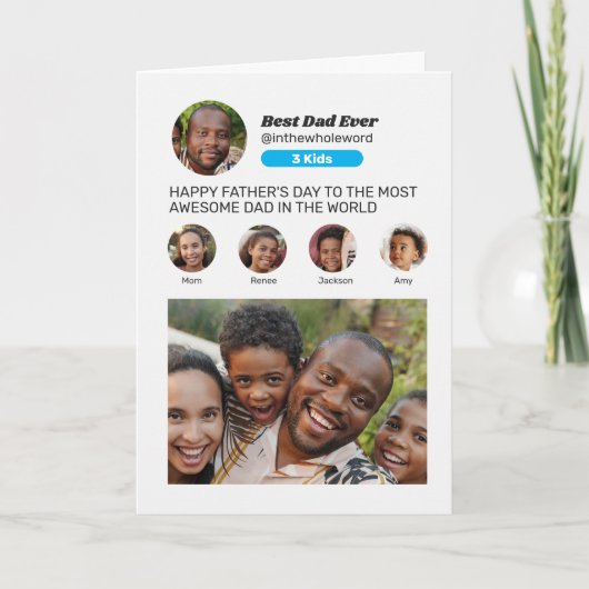 父の日ソーシャルメディアInstagramプロフィール写真 シーズンカード (正面)