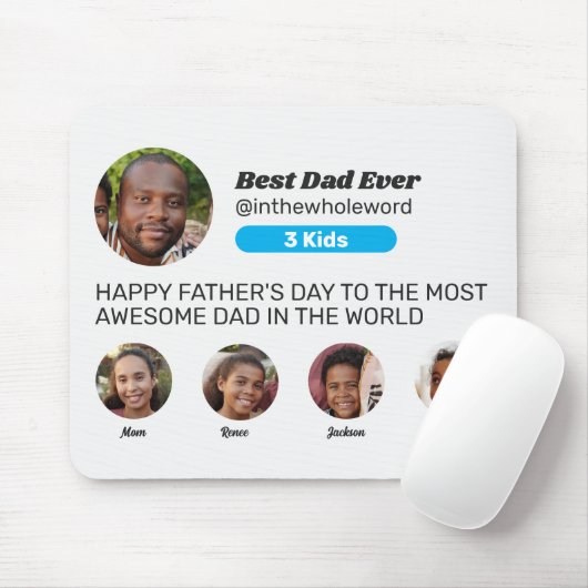 父の日ソーシャルメディアInstagramプロフィール写真 マウスパッド (マウス)