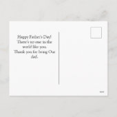 父の日タイシャツの仕事シンプルモダン シーズンポストカード (裏面)