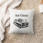 父の日タイポグラフィーデザイン Just Classic Car クッション (ブランケット)
