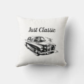 父の日タイポグラフィーデザイン Just Classic Car クッション (裏面)