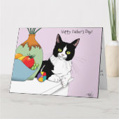 父の日タキシード猫 カード (正面)