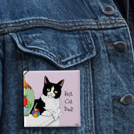 父の日タキシード猫 缶バッジ