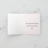 父の日ダックスシュントのカード カード (内部)