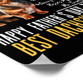 父の日ダッシュント最高のパパへ- Dachshund ポスター (角)
