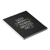 父の日ダディーオブザ誕生日プリンセス ノートパッド (アングル)